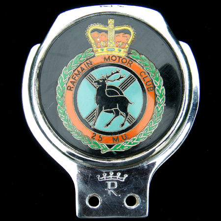 RAF Rafmain Motor Club Car Badge