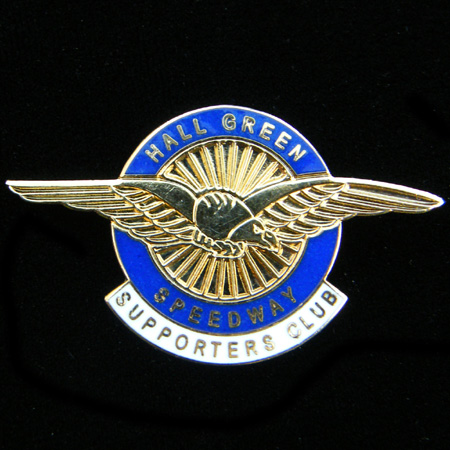 Hall Green Speedway pin badge