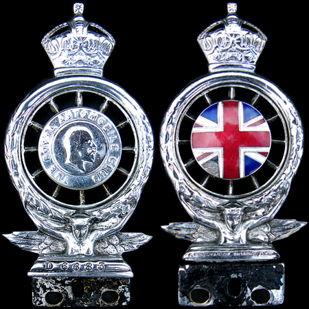 Royal Automobile Club 1908 - 1920 Full Members Badge 