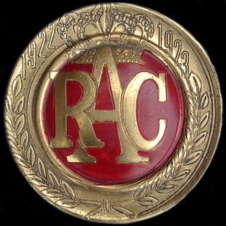 Fake RAC Car Badge