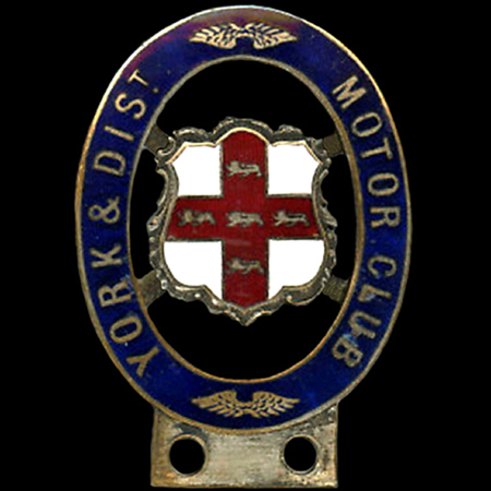 York & District Motor Club Car Badge