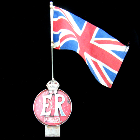 ER 1953 Coronation Car Badge