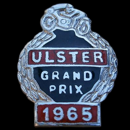 Ulster Grand Prix 1965 Lapel Badge
