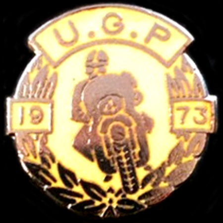 Ulster Grand Prix 1973 Lapel Badge