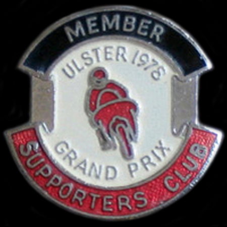 Ulster Grand Prix 1978 Lapel Badge