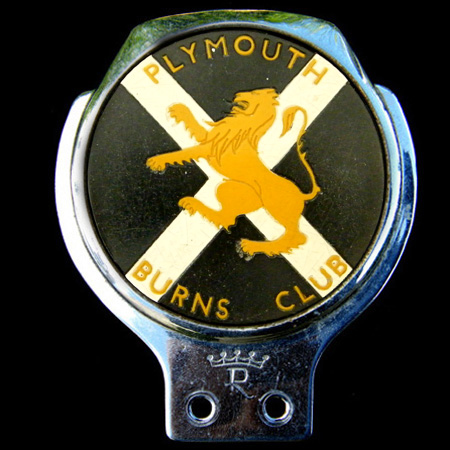Plymouth Burns Club Car Badge