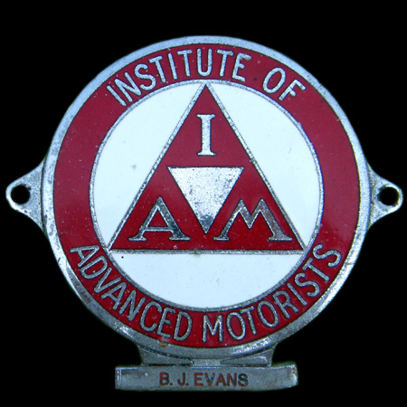 Institute of Advanced Motorists Car Badge