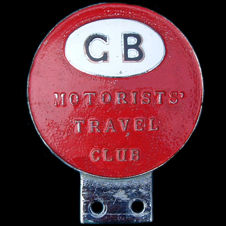 G B Motoring Travel Club Car Badge