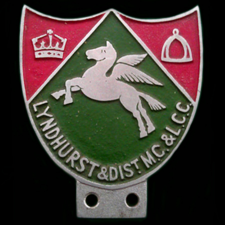 Lyndhurst & District Motor Cycle & Light Car Club badge