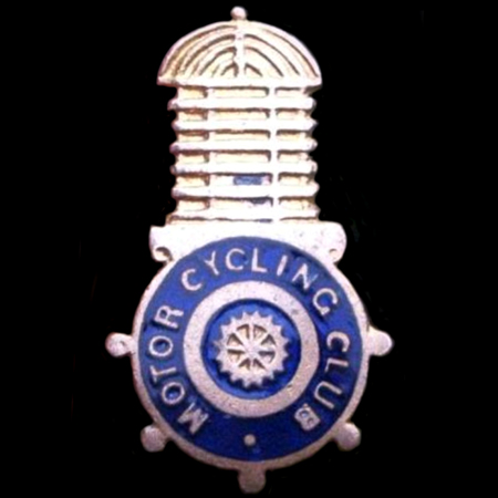 Motor Cycling Club Lapel Badge