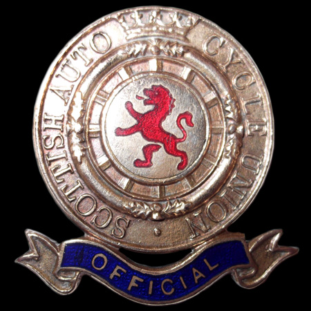 Scottish Auto Cycle Union Lapel badge