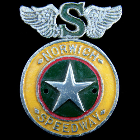 Norwich Speedway Car Badge