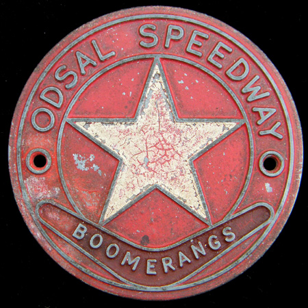 Odsal Speedway "Boomerangs" Car Badge