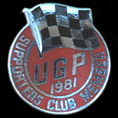 Ulster Grand Prix 1981 Lapel Badge
