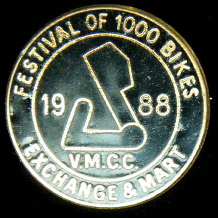Festival of 1000 Bikes 1988  Lapel Badge