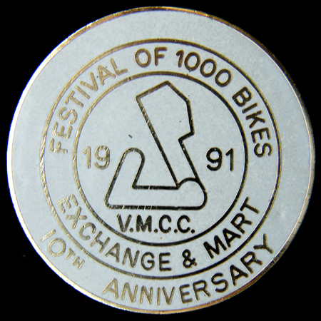 Festival of 1000 Bikes  1991 Lapel Badge
