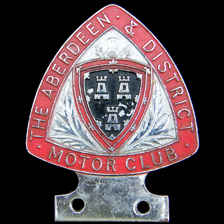 Aberdeen & District Motor Club Car Badge