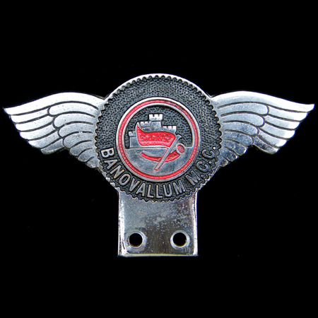 Banovallum Motor Cycle Club Car Badge 1