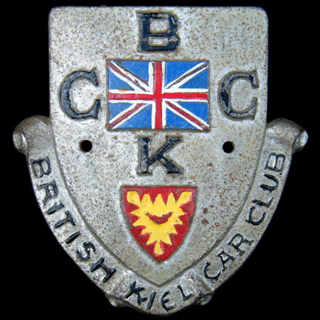British Kiel Car Club Car Badge