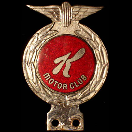 K Motor Club car badge