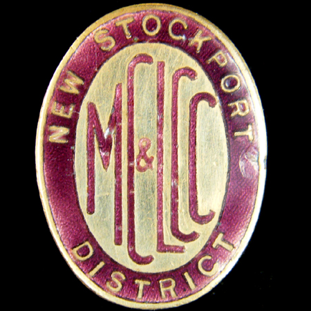 New Stockport and District Motor Cycle & Light Car Club Lapel Badge
