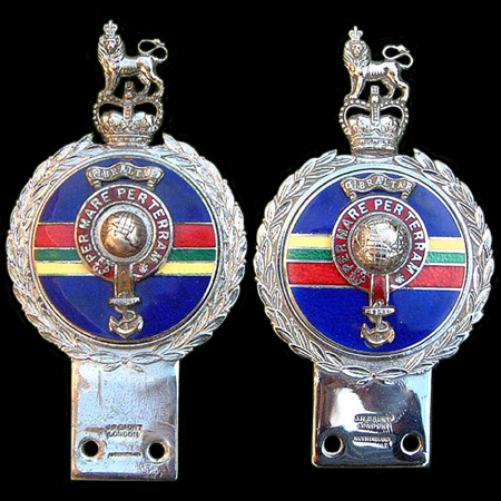 Royal Marines Gibralta x two Car Badge