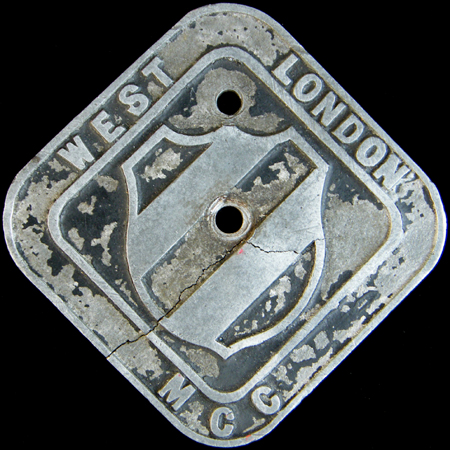 West London Motor Cycle Club  Car Badge