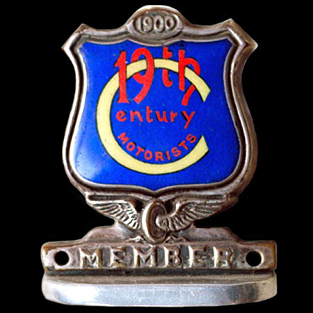 19th Centuary Motorists "Member" Car Badge