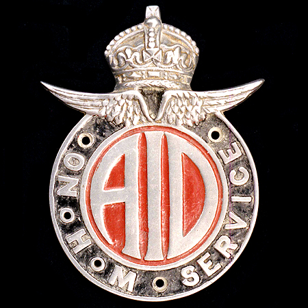 On His Majestys Service Car Badge