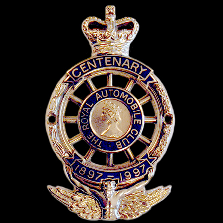 Royal Automobile Club Centenary 1897-1997 Badge