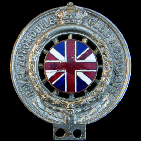 Royal Automobile Club Associate Motor Cycle Badge 1908 - c1920 