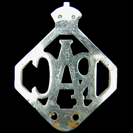 RAC Associate Badges 1946-53 Type 1 Car badge