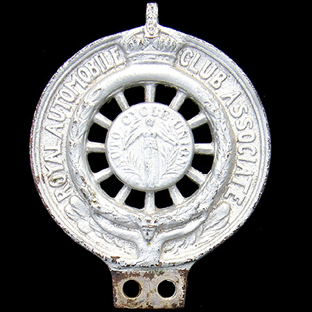 Royal Automobile Club Associate ACU (Auto Cycle Union) Motor Cycle Badge  