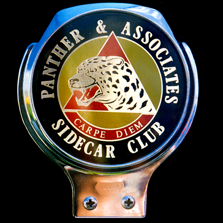 Panther & Associates Sidecar Club Car Badge