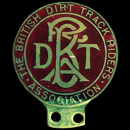British Dirt Track Riders Association Car Badge 1