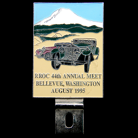 Bellevue Washington RROC 44th Meet  Car Badge 
