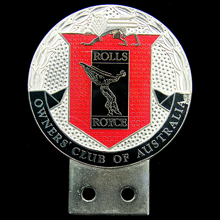 Rolls Royce  Owners Club Australia Car Badge
