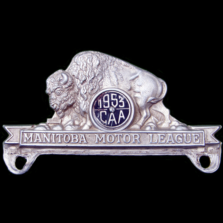  Manitoba Motor League CAA 1953 Car Badge