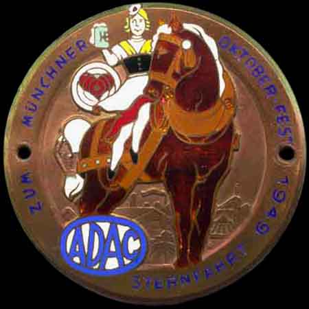 ADAC October Fest 1949 Car Badge