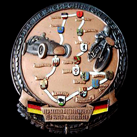 German Road Racing Circuit Car Badge