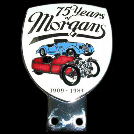 75 Years of Morgans 1909 - 1984 Car Badge