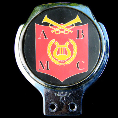 A B Motor Club Car Badge