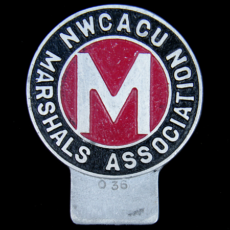 ACU North West Centre Marshals Association car badge