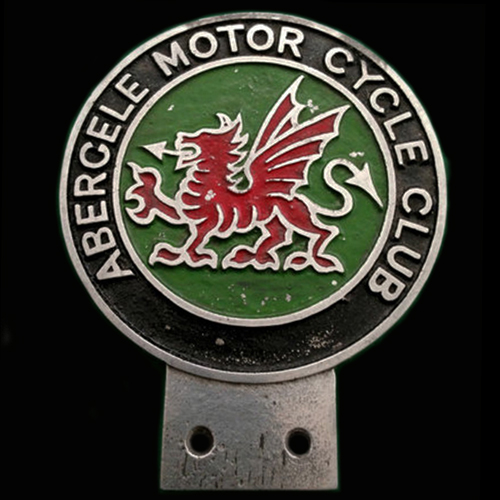 Abercele Motor Cycle Club Car Badge