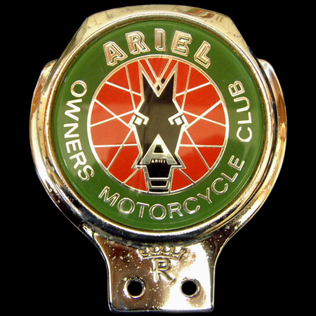 Ariel Owners Motorcycle Club Car Badge 2
