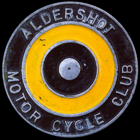 Aldershot Motor Cycle Club Car Badge