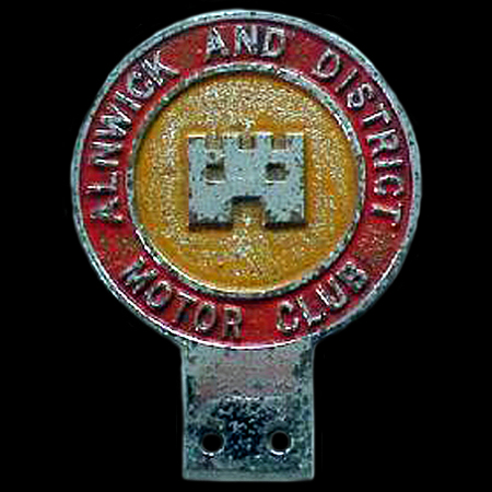 Alnwick and District Motor Club Car Badge