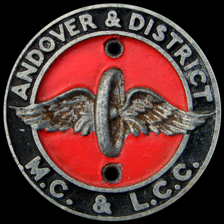 Andover & District Motor Cycle & Light Car Club Car Badge