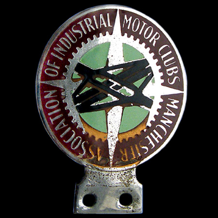 Association of Industrial Motor Clubs Manchester Car Badge