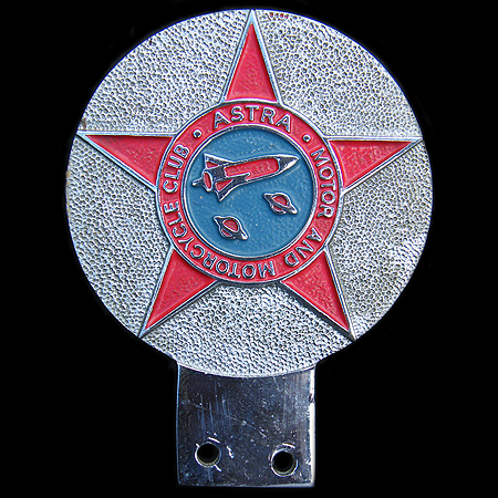 Astra Motor and Motorcycle Club Car Badge